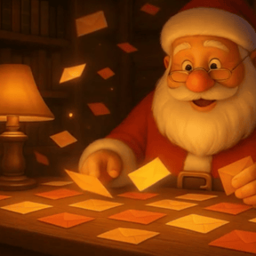 Santa reading wishes
