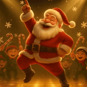 Santa dancing