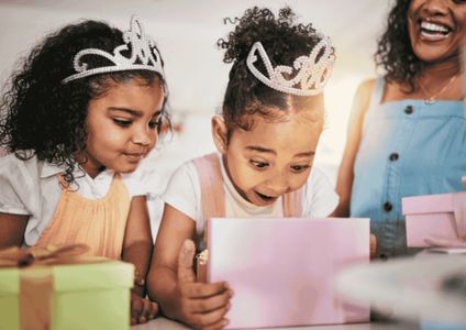 two girls with crown