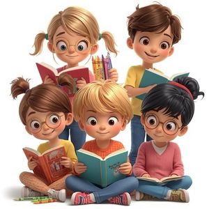 children reading