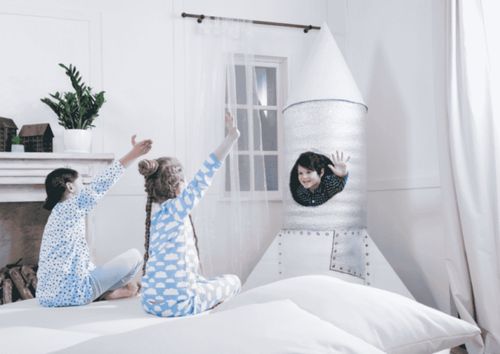 three kids astronauts